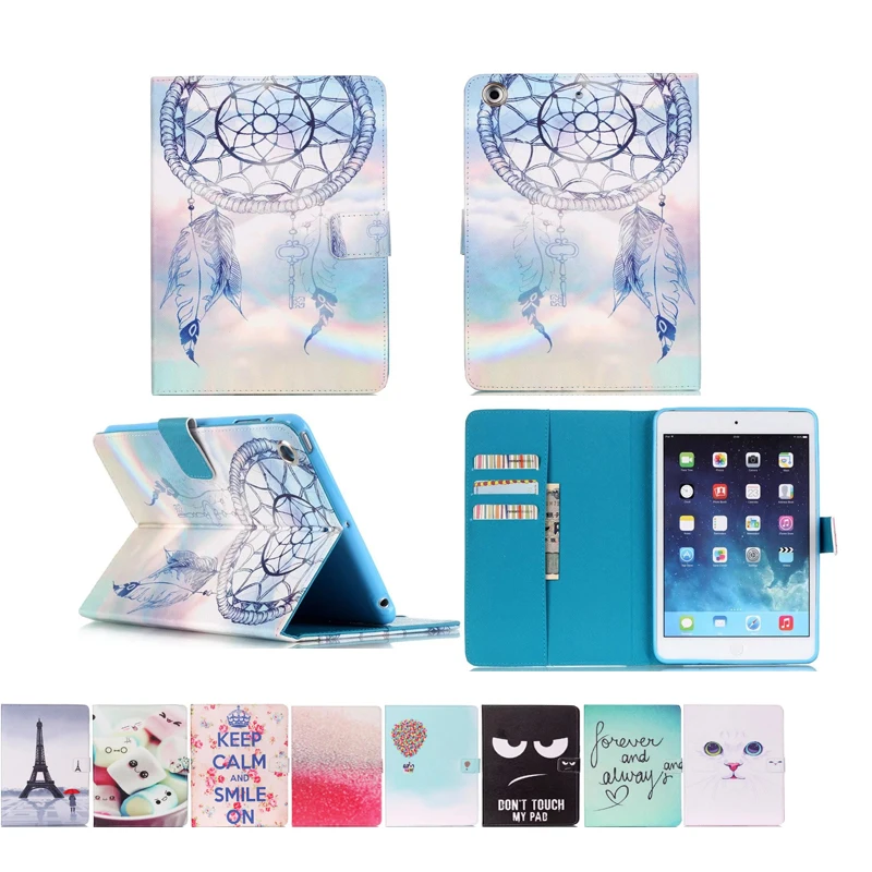 כיסוי Case עור תבנית הדפסת עור PU ספר סגנון עבור אפל ipad אוויר עבור ipad 5 מגן Tablet עטיפות