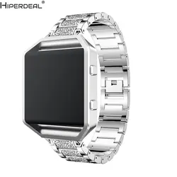 HIPERDEAL Замена Нержавеющая сталь часы ремешок с металлическим каркасом для Fitbit Blaze