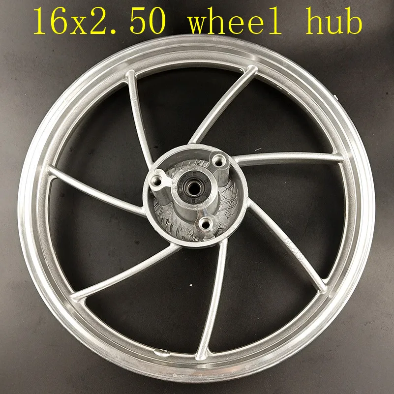 High Reputation Hot Sale 16 Inch Aluminium Alloy Wheel Hub Disc 6200 Bearing Rims for 16X2.50 Tyre Fits Electric Vehicle E-Bike