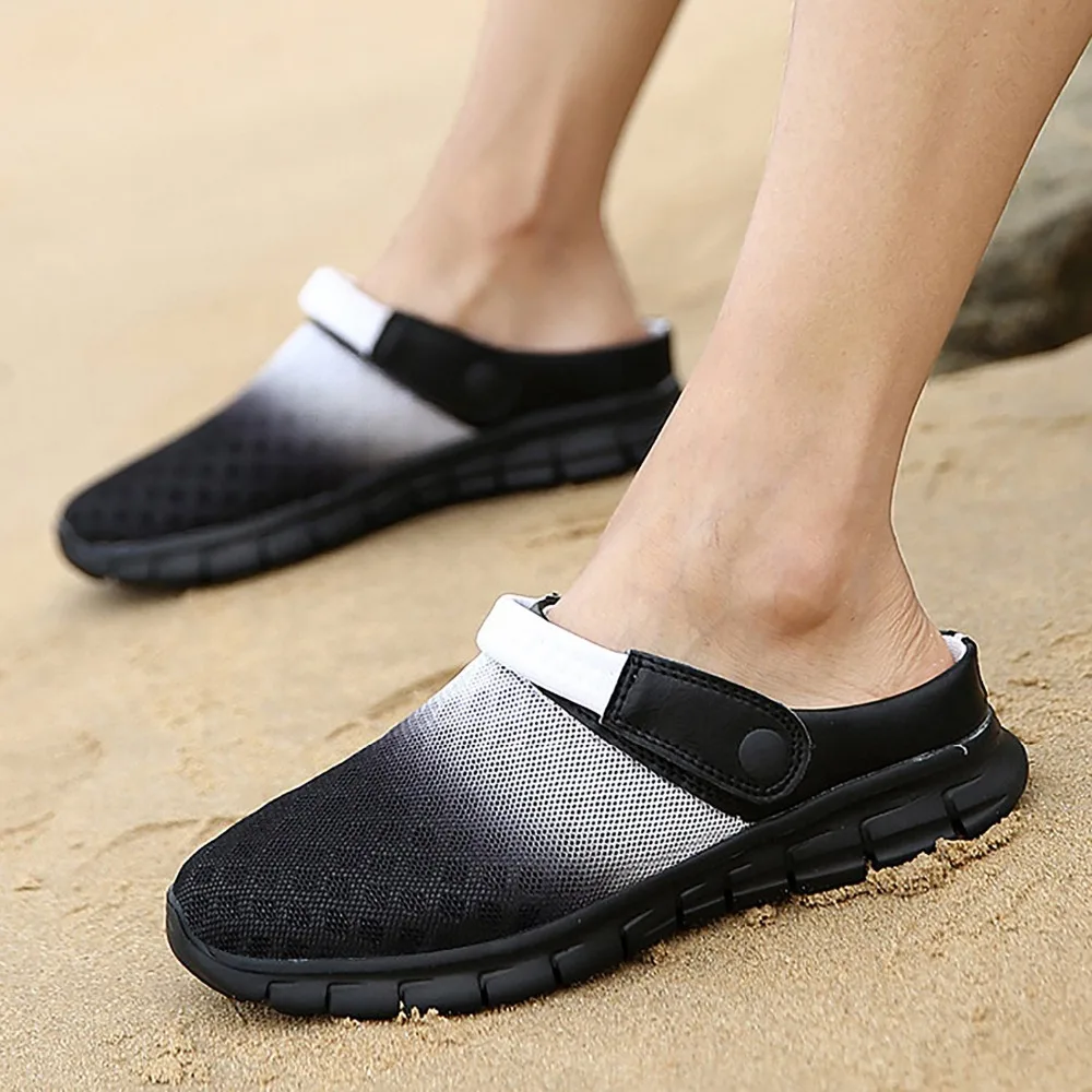 

Unisex Casual Sandals Shoes Fashion Breathable Mesh Shoes Summer Men Sandals Cheap Men Slippers Sandals Walking Shoes