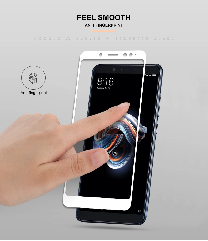 Высококачественная пленка Mocolo для Redmi Note 5 из закаленного стекла, полное покрытие, Защита экрана для Xiaomi Redmi Note 5 Pro, стеклянная пленка с защитой от масла 9H