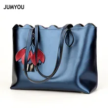 Обувь из натуральной кожи сумки-шопперы для женщин большого размера; классического фасона; Винтаж нежно голубого сумки с цветами для женские туфли-лодочки из натуральной кожи сумки