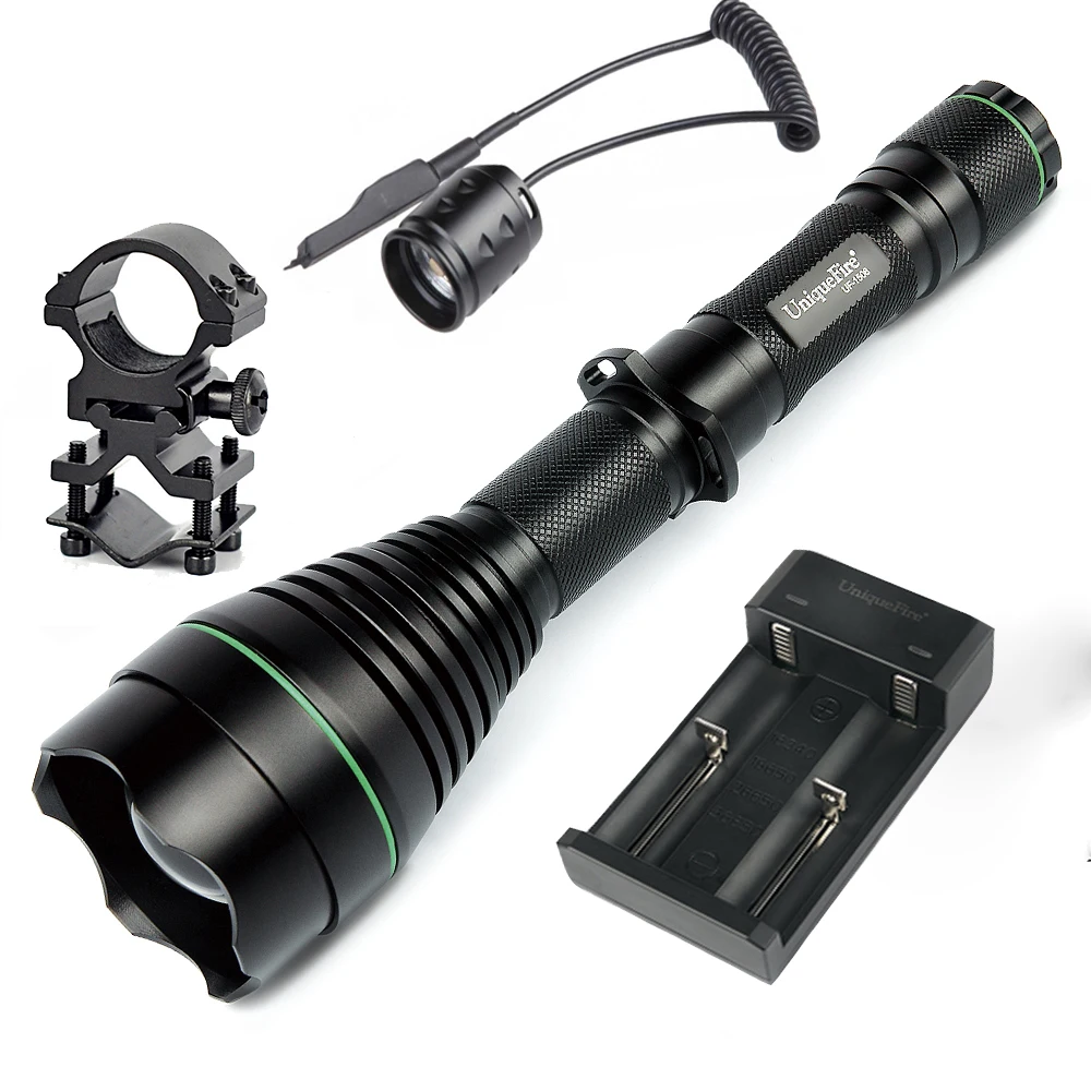 UniqueFire 1508 50mm IR 940nm Led Flashlight Infrared Light 3 Modes Tactical Flashlight+Charger+Rat Tail+Scope Mount For Hunting UniqueFire 1508 50mm IR 940nm Led Flashlight Infrared Light 3 Modes Tactical Flashlight+Charger+Rat Tail+Scope Mount For Hunting