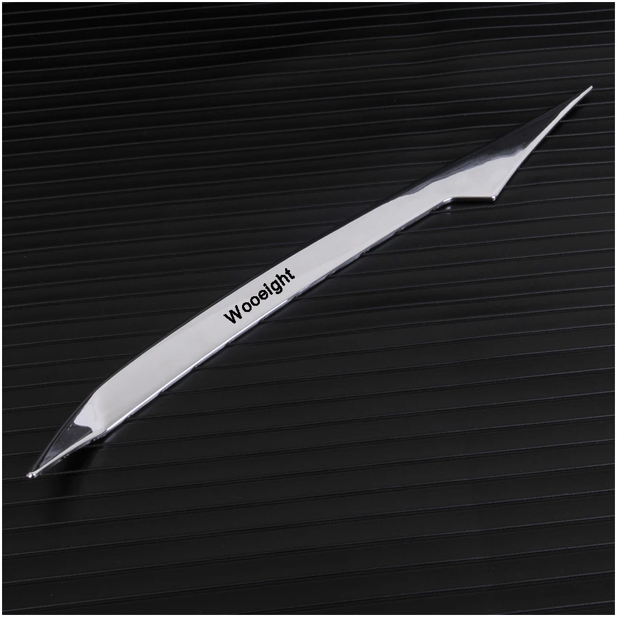 ABS Chrome Front Headlight Headlamp Eyebrow Trim Cover Car Accessories 2PcsSet For Toyota RAV4 RAV 4 2016 (4)