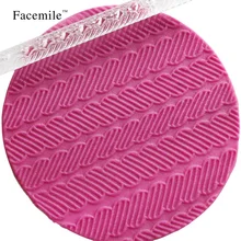 «Сделай сам» прозрачный акриловый Скалка валик с тиснением инструменты foudant пирог с сахаром украшения 16x1 см 52003