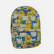 2016 Toile Impression Anime Adventure Time Sac À Dos Pour Adolescents Filles Sacs D’école Pour Les Adolescents Mochila Féminin Bagpack