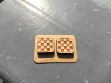 Net Laser Cut Supplies Tartan Earrings Solid Wood Laser Cute Plaid Stud Checker Jewelry Grid Handmade