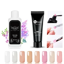

Mtssii 15ml Acrylic Poly Gel Pink White Clear Crystal UV LED Builder Gel Tips Enhancement Slip Solution Quick Extension Gel