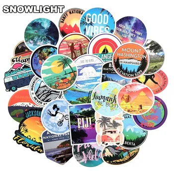 

50 PCS Camping Travel Stickers Wilderness Adventure Outdoor Landscape Waterproof Decal Sticker For Motorcycle Skateboard Bike