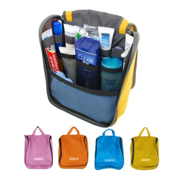

ISKYBOB Functional Portable Cosmetic Make Up Bags Unisex Travel Toiletry Large Storage Case Wash Bag With Hook Handbag