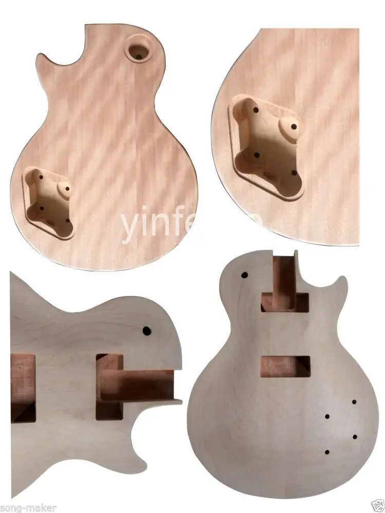 

New electric guitar body Maple wood top Mahogany wood Body 1 pcs P90