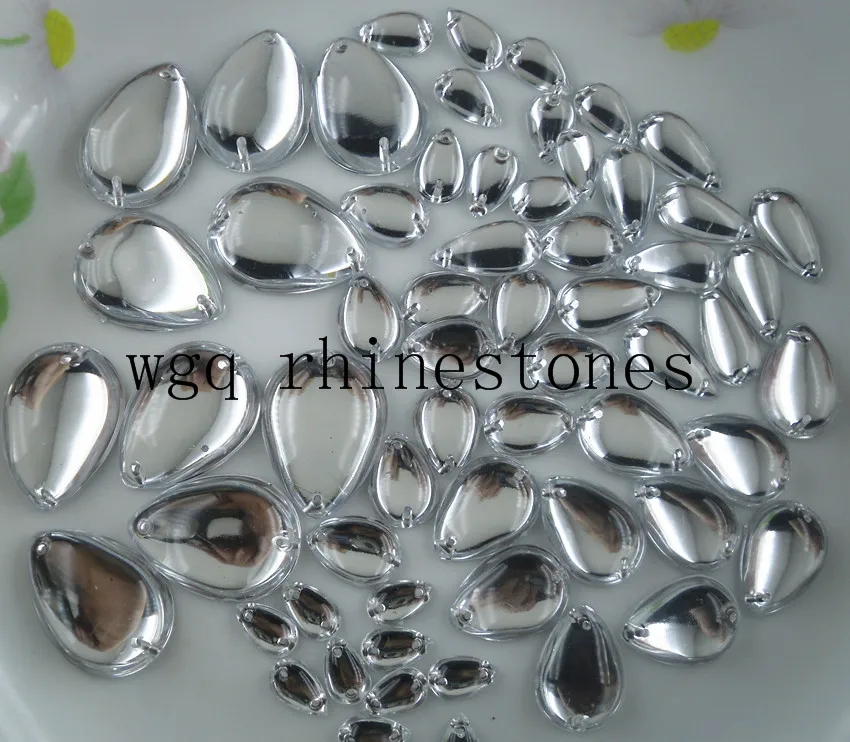 Каплеобразные акриловые кристаллы в форме капли воды из прозрачной смолы ручной