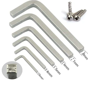 3-8mm L Shape Square Head Wrench Suit for Security Self Tapping Screw Square Drive Pan Head