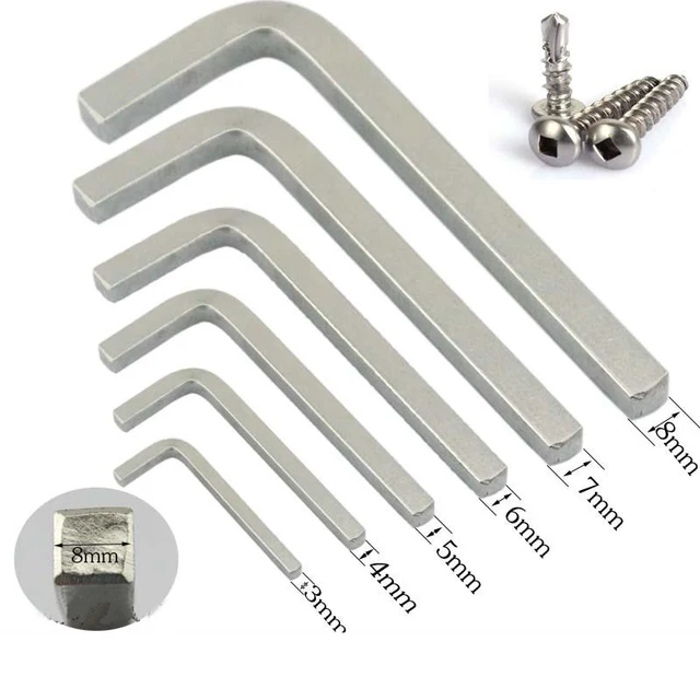 3 8mm L Shape Square Head Wrench Suit for Security Self Tapping Screw