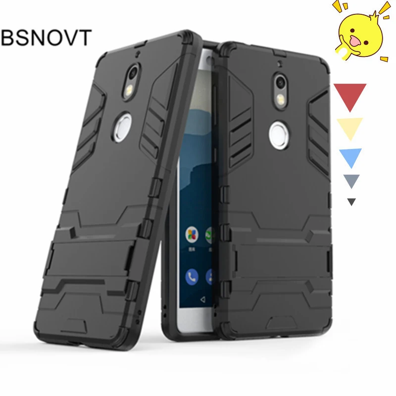 

BSNOVT For Cover Nokia 7 Cover Silicone + Plastic Kickstand Case For Nokia 7 Kickstand Case For Nokia7 Anti-knock Phone Fundas