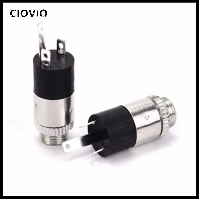 

10Pcs PJ392 3.5MM Stereo Female Sockect Jack with Screw 3.5 Audio Headphone Connector PJ-392 Cylindrical Socket