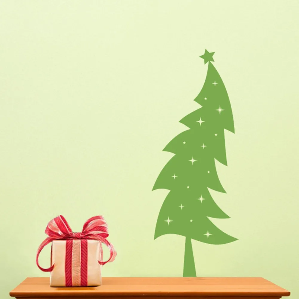 Christmas Tree Childrens Wall Art Nursery Decor Wall Stickers Holiday