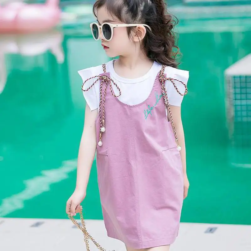 

2019 Kids Summer Clothes Set For Girls Fashion Children Clothing Suit Toddler Girls Outfit 2 Piece Set Ensemble Fille 10 12 Year