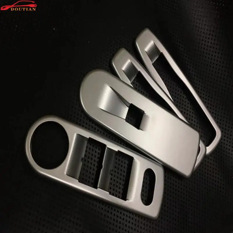 

Car Styling For Renault Captur 2017 2016 Accessories Chrome Window lift panel abs plastic window rises cover trim Car Sticker