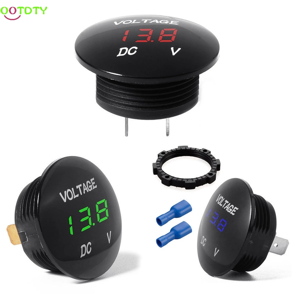

Car Motorcycle DC12V-24V LED Panel Digital Voltage Meter Display Voltmeter -W10 828 Promotion