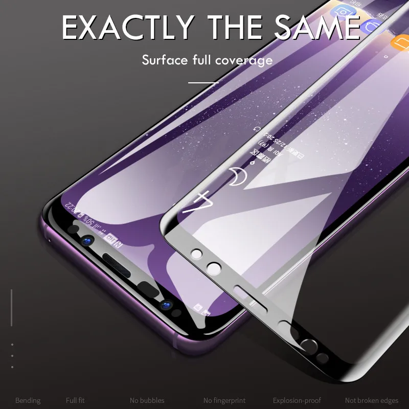 Защитное стекло H& A для samsung Galaxy S9 S9Plus S8 S8Plus Note 8 9 закаленное защитное стекло 5D с закругленными краями S9 S8