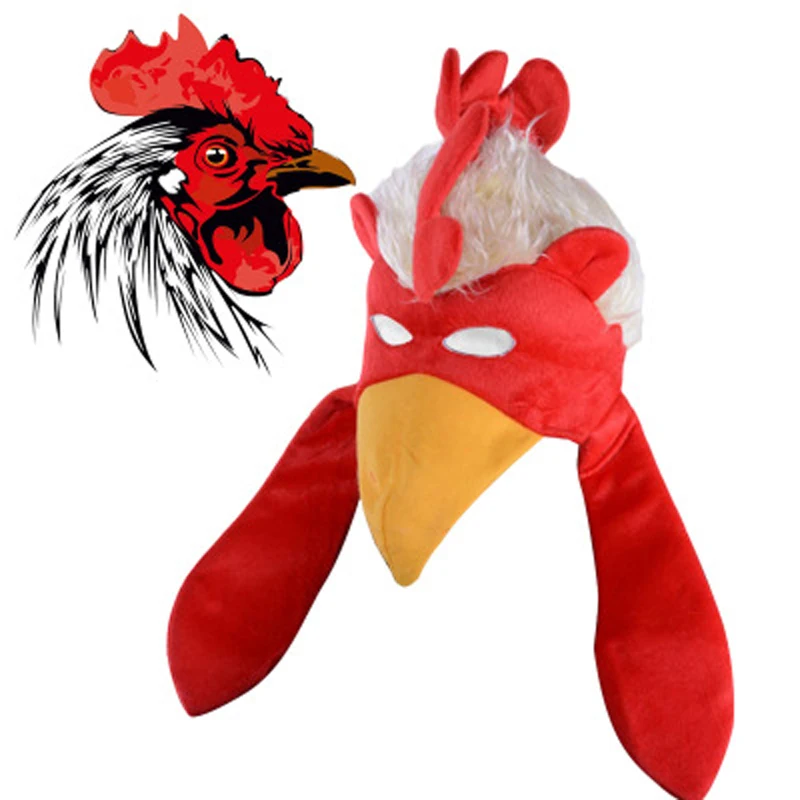 ห้องดีลักซ์ไก่หน้ากากFacemaskผู้ใหญ่เต็มใบหน้าสัตว์ไก่หน้ากากจริงไก่หัวใบหน้าฮาโลวีนเทศกาลพ...