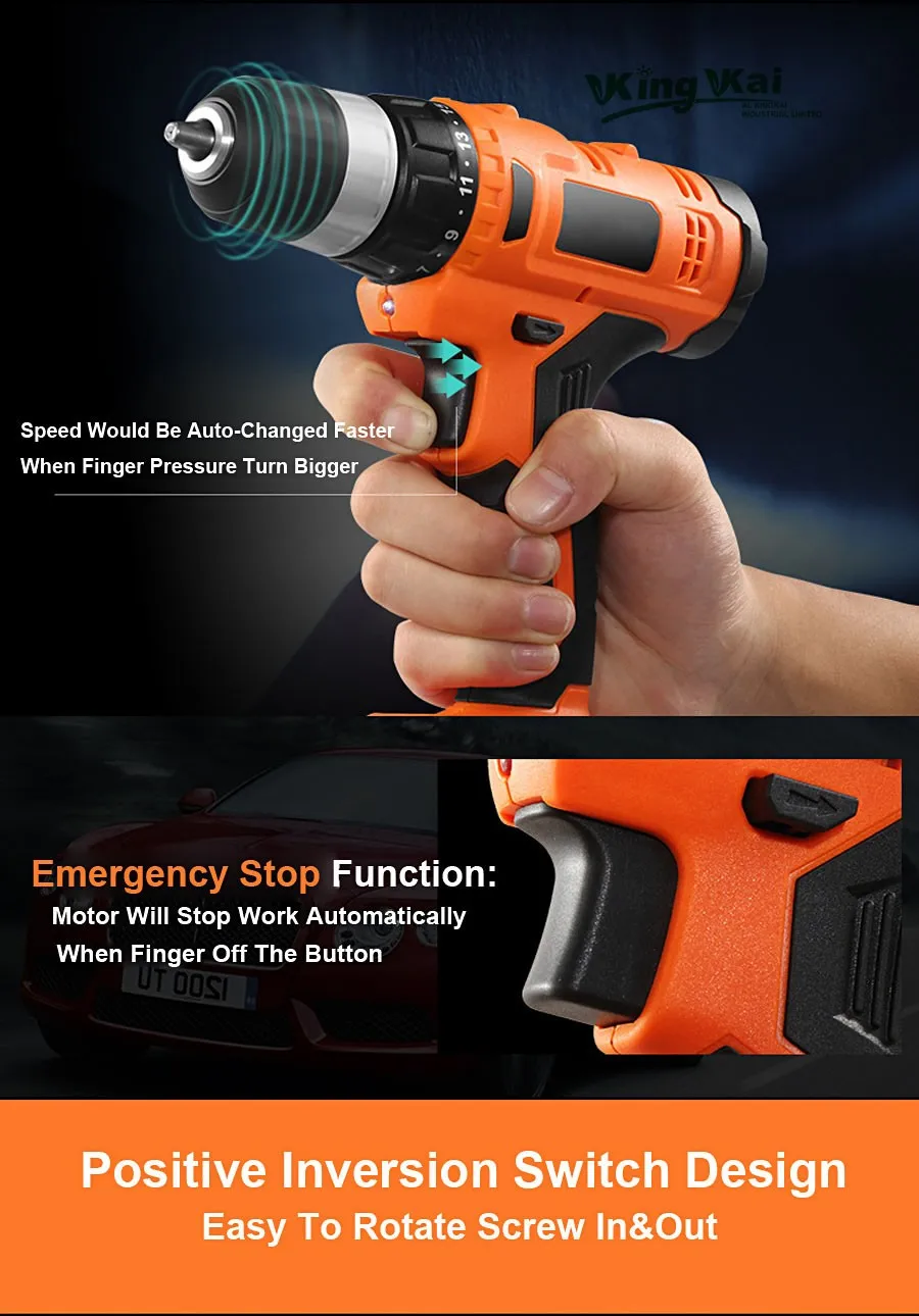 Cordless Lithium Battery Electric Drill-20