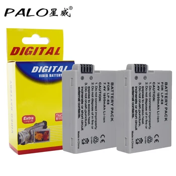 

PALO 2Pcs 7.4V 1800mah LP-E8 LP E8 LPE8 Digital Camera Battery For Canon EOS 600D 650D 550D 700D T4i T5i Rebel T2i