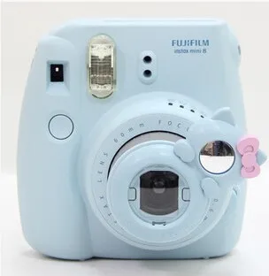 Милый Мини 7s 8 камера розовый желтый синий белый Fujifilm Instax Mini 7s 8 крупным планом объектив hello kitty зеркало для съемки Селфи