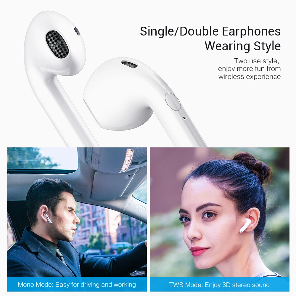 I9S TWS Wireless Earphone Portable Bluetooth 5.0 Headset Invisible Earbud for IPhone X 8 7 Plus For all smart phone