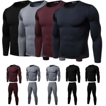 

2019 Brand New Men's Winter Ultra-Soft Fleece Lined Thermal Top Bottom Long John Underwear Set