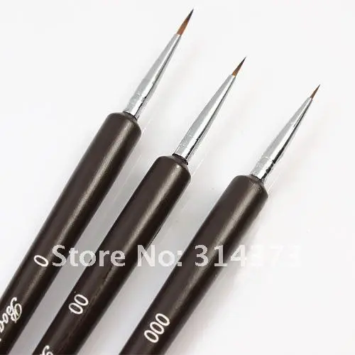 3pcs Tiny Liner Drawing Painting Pen Brush Acrylic Nail Art Detailed 3pcs Tiny Liner Drawing Painting Pen Brush Acrylic Nail Art Detailed Design Tool Set