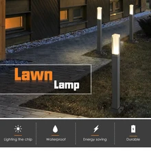 New Style Waterproof LED Garden Lawn Lamp Modern Aluminum Pillar Light Outdoor Courtyard villa landscape lawn bollards light