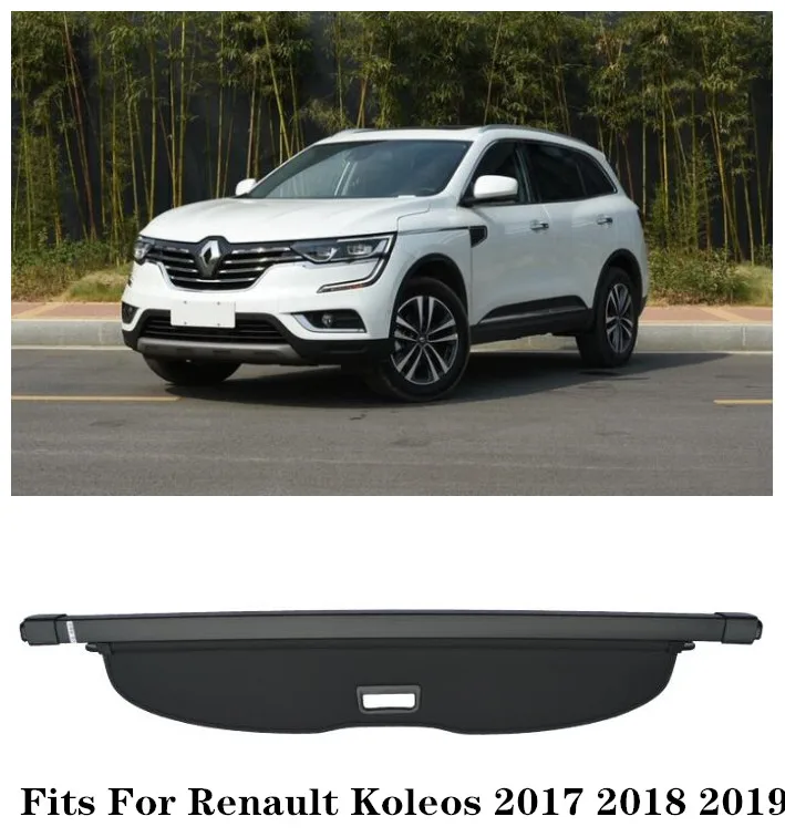 

Fits For Renault Koleos 2017 2018 2019 Year Car Rear Trunk Cargo Cover Security Shield Screen shade (black, beige)