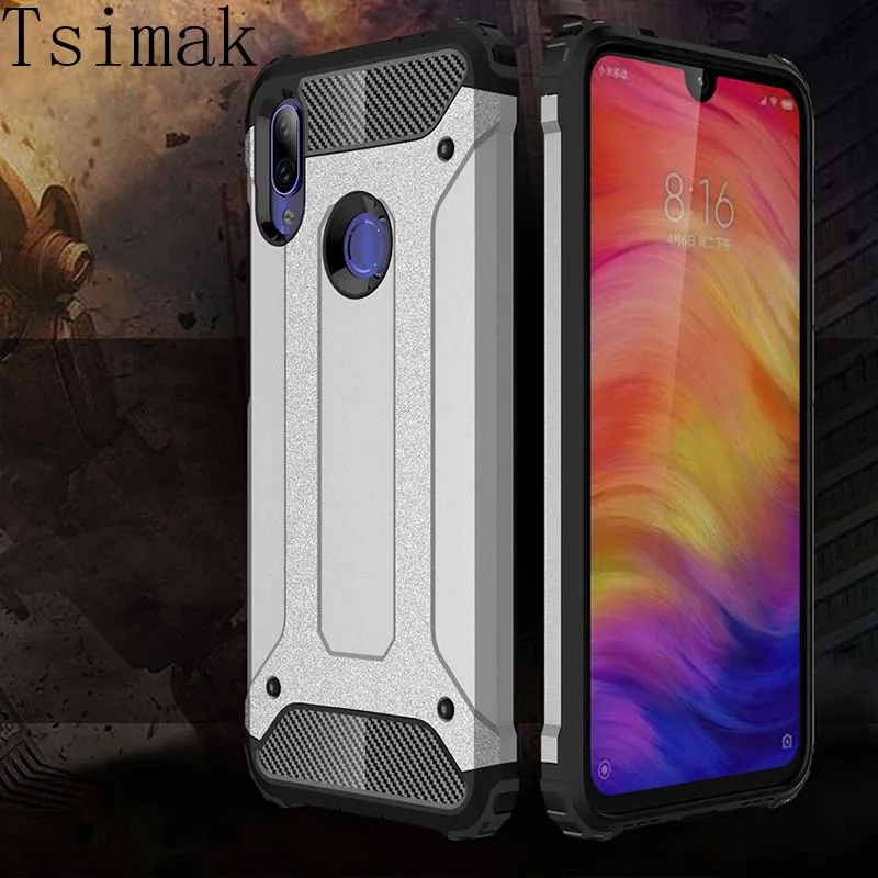 

Case For Xiaomi Redmi Note 7 Pro 6 5 Plus 5A 6A Armor Shockproof Hard Phone Back Cover Coque Redmi Note 7 Global Version Cases