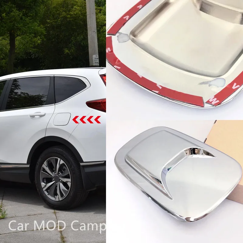 For Honda CRV CR V Fifth Gen 2017 2018 ABS Chrome Oil Fuel Gas Tank Cap