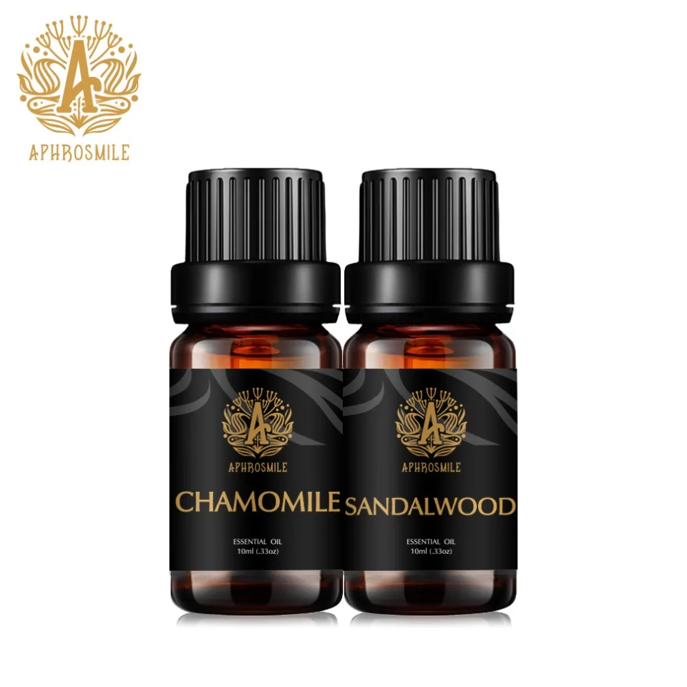 

100 Pure Sandalwood Chamomile Essential Oil Set Natural Plant Aromatherapy Oil Create a Comfortable Space For Nice Dreams