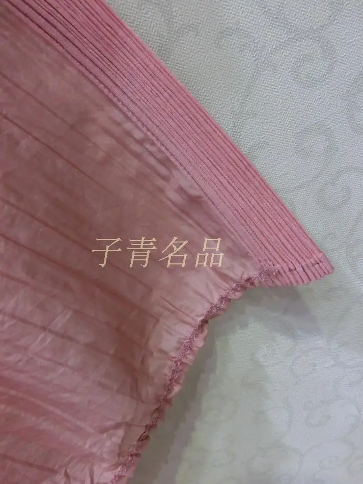 Miyake fold, воротник-стойка, однотонный, короткий рукав, однобортный, длина, тонкая ветровка