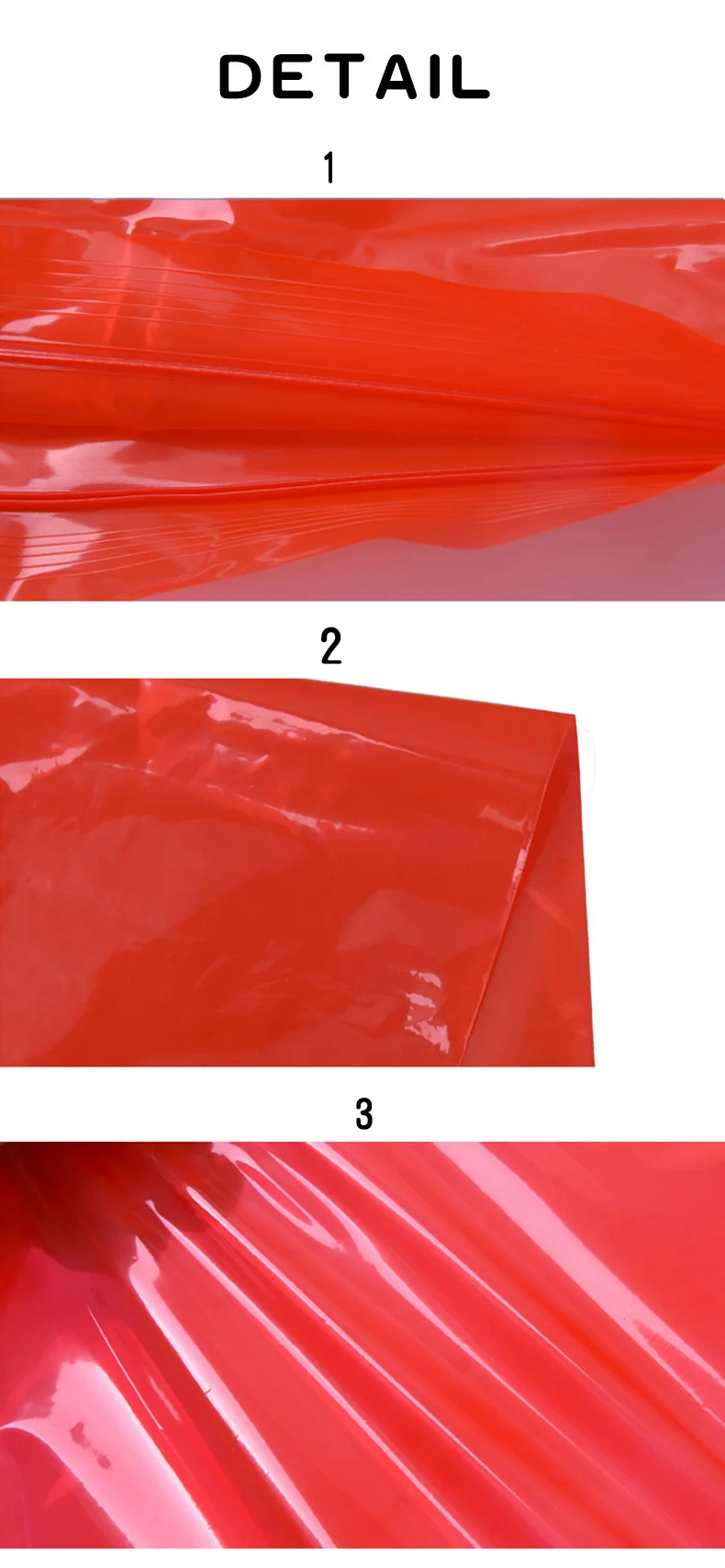1 red,transparent flat,Ziplock pocket,Thicken, bag,Reseal,Zipper,Bulging,package,Store,Home,Office,food,storage,Powder,granules.Dried fruit,tea,seasoning,whole grains, (3)