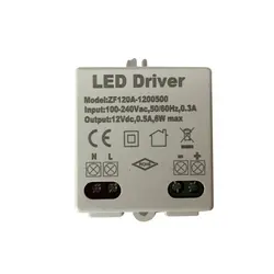 Дирижер дель светодиодный transformador DC 12 V 0.5A 6 W Hiigh-качество светодиодный драйвер светодиодный Постоянное напряжение питания 3 года гарантии