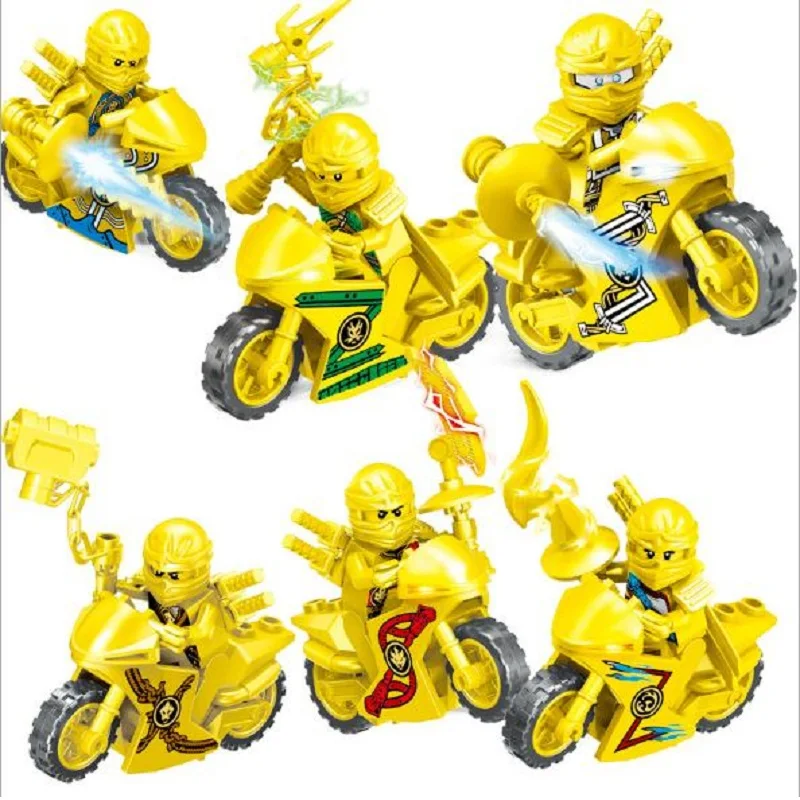 3 шт./компл. Legoing нинзяго Строительство Блоки Кирпичи Игрушки ninjago для детей Ниндзя