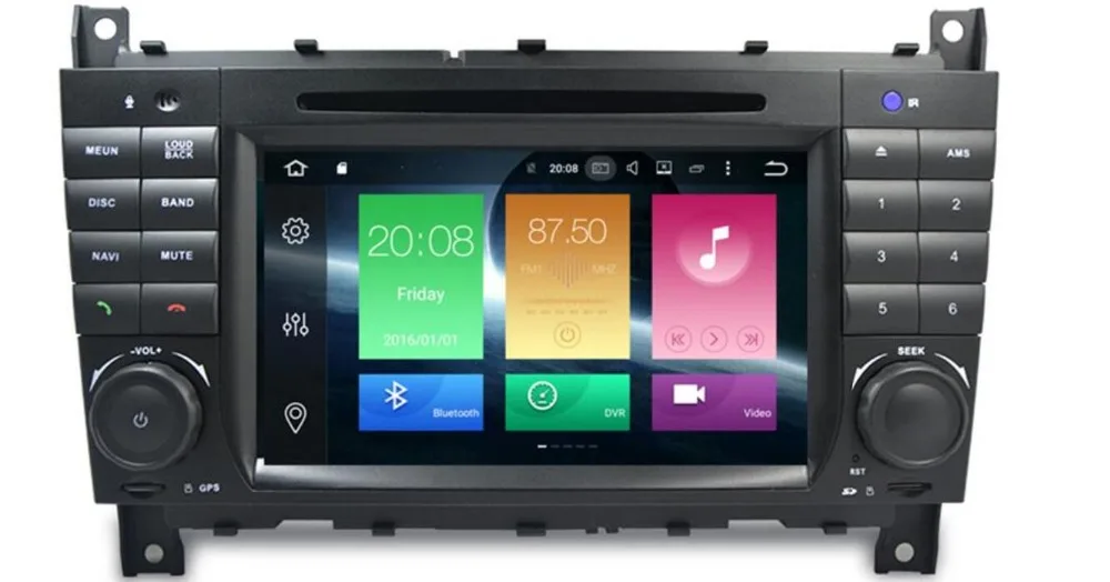 Clearance Free shipping Android 8.1 Car DVD player radio GPS Navi For Mercedes/Benz W203 W209 W219 A-Class A160 C-Class C180 C200 RDS WIFI 1