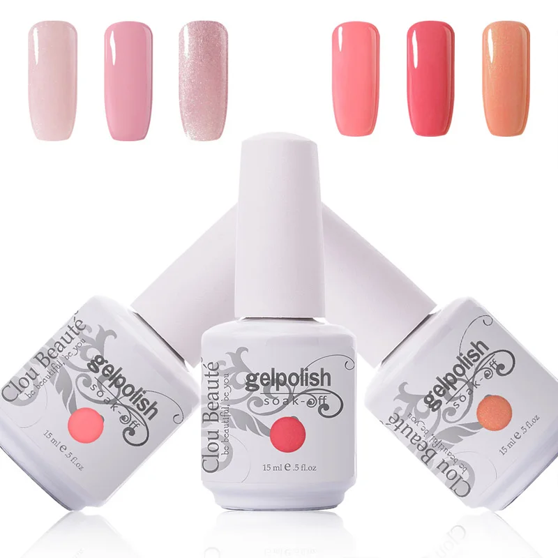 

Clou Beaute 15ml Nail Gel Colors Choose Any 10 Colors Nail Salon Set Led Lamp Soak Off UV Gel Nail Polish