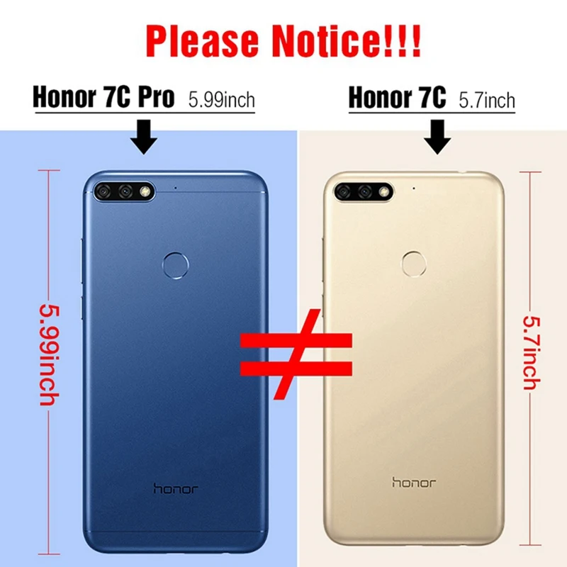 Hisomone Luminous Cover Case For Huawei Honor 7C 7A Luxury Glass Silicone Phone Case For Honor 7A 7C Pro Animal Space Back Cover