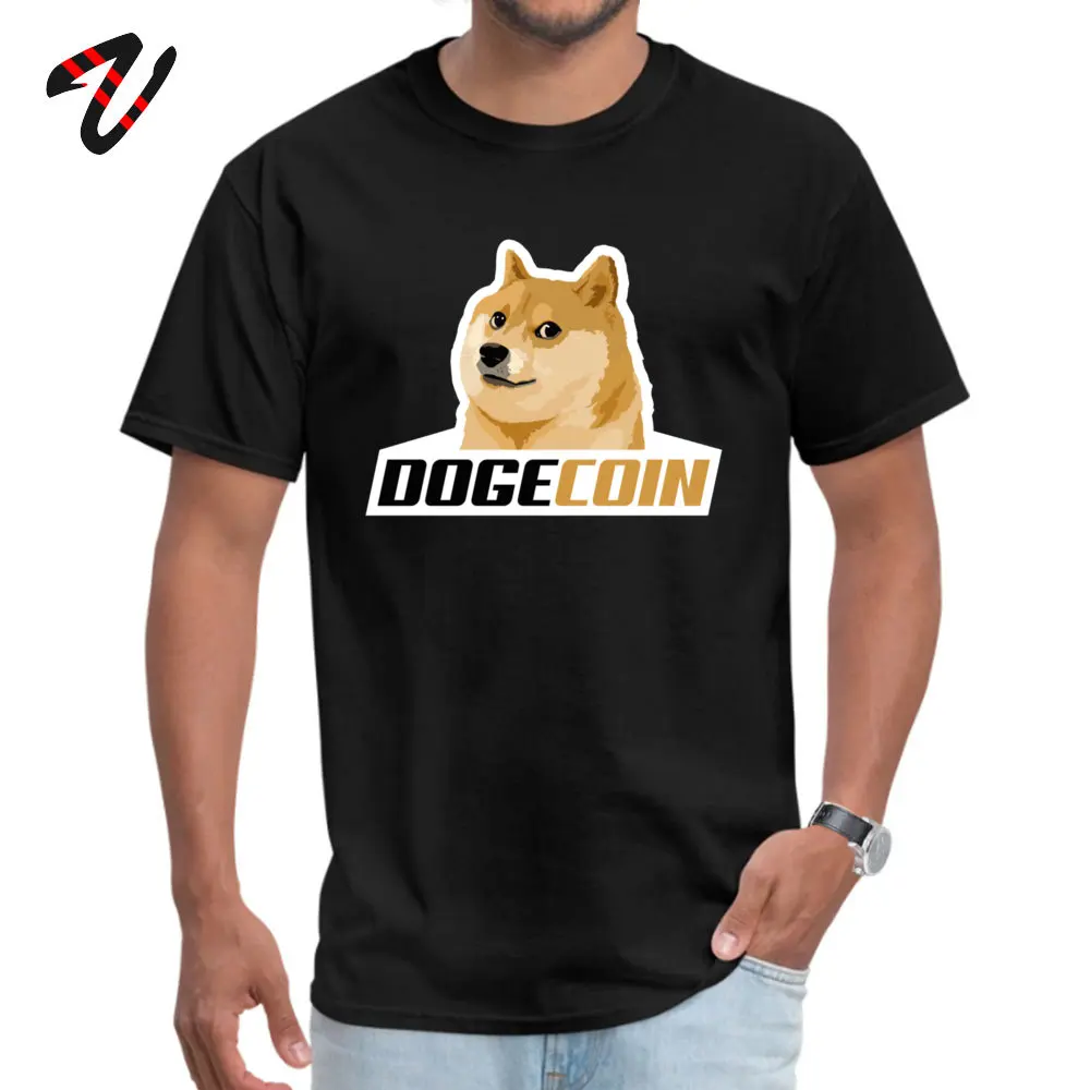 Топы Dogecoin для ботаника рубашка мужчин летние футболки повседневные Модные топы с