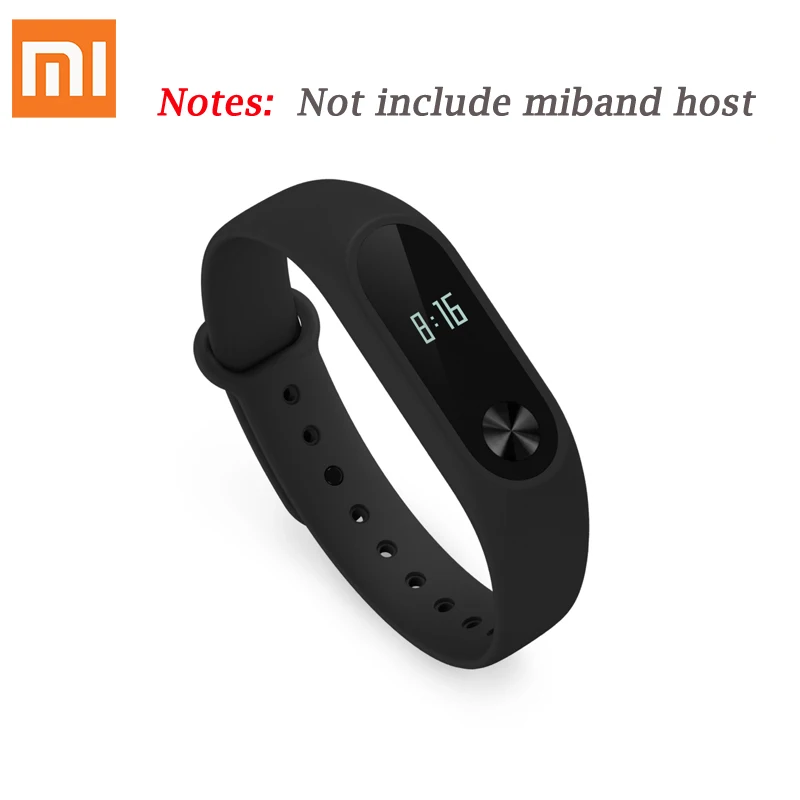 Xiaomi mi ремешок цветной mi Band 2 3 4 аксессуары для браслетов сменный умный ремешок силиконовый браслет - Цвет: mi 2 Black strap