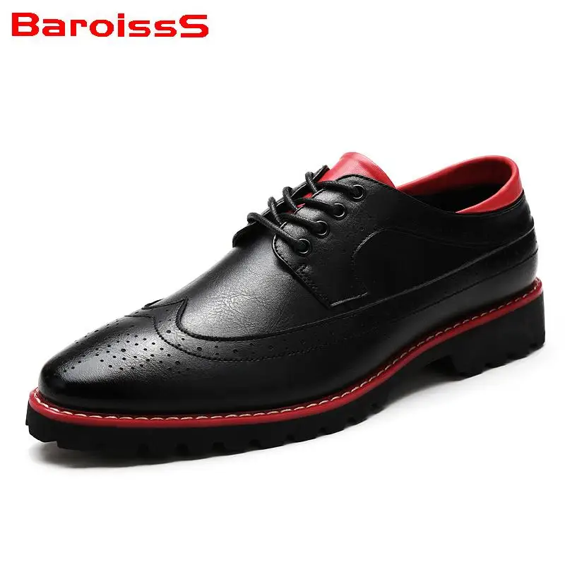 Men's Luxury Formal Loafers Man Red Bottom Soft Leather Flats 2016 ...