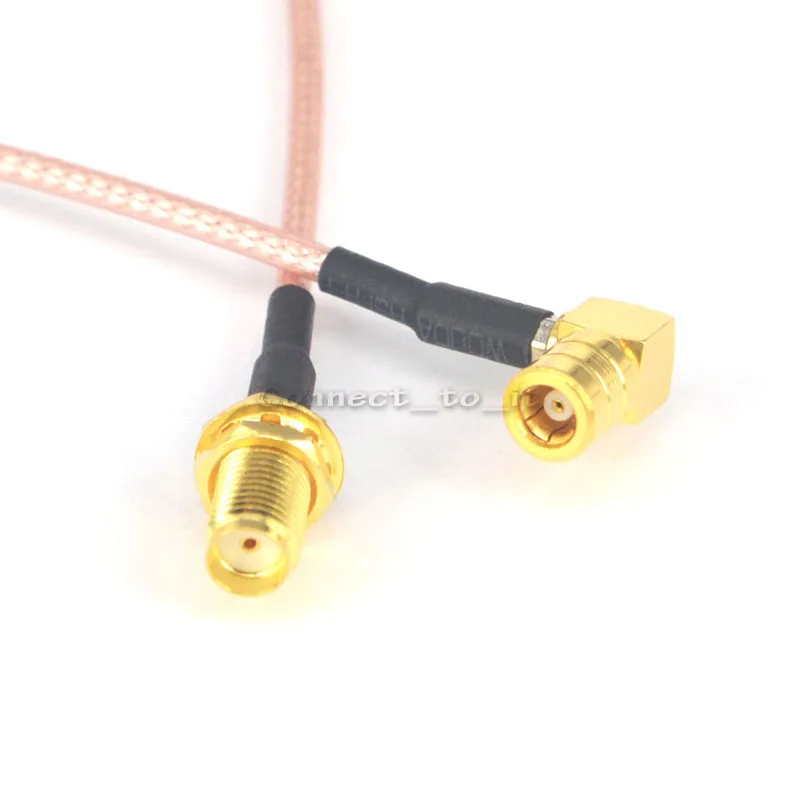 

RF Coaxial SMA Female Bulkhead to SMB Female Right Angle Connector USB Modem Adapter Extension Cable 15CM