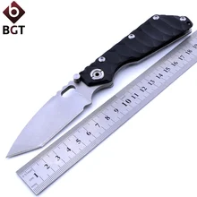 Складной нож для кемпинга BGT с Т-образной головкой, охотничьи ножи из стали+ Ручка G10, портативные тактические карманные многофункциональные инструменты