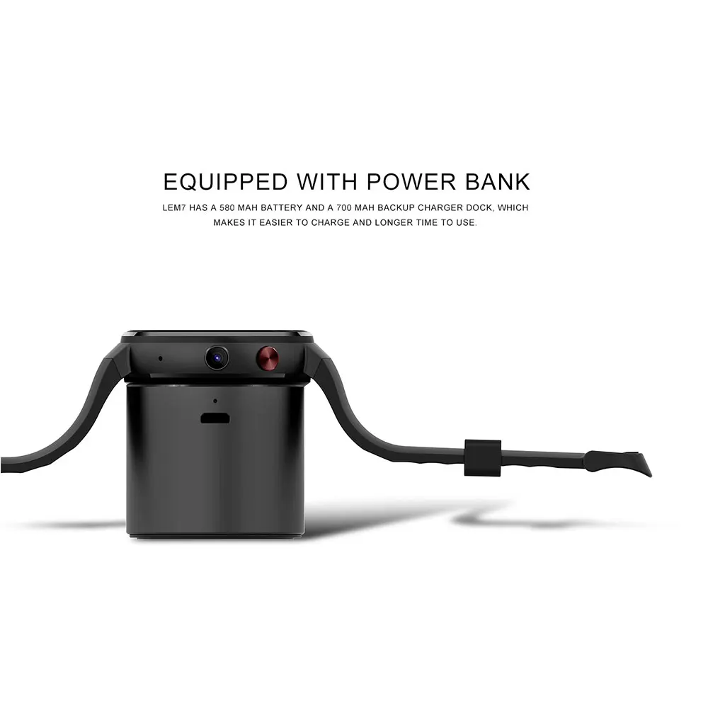 Leegoal LEM7 умные часы Android 7 0 телефон LTE 4G Смарт сердечного ритма 1 ГБ + 16 с Камера
